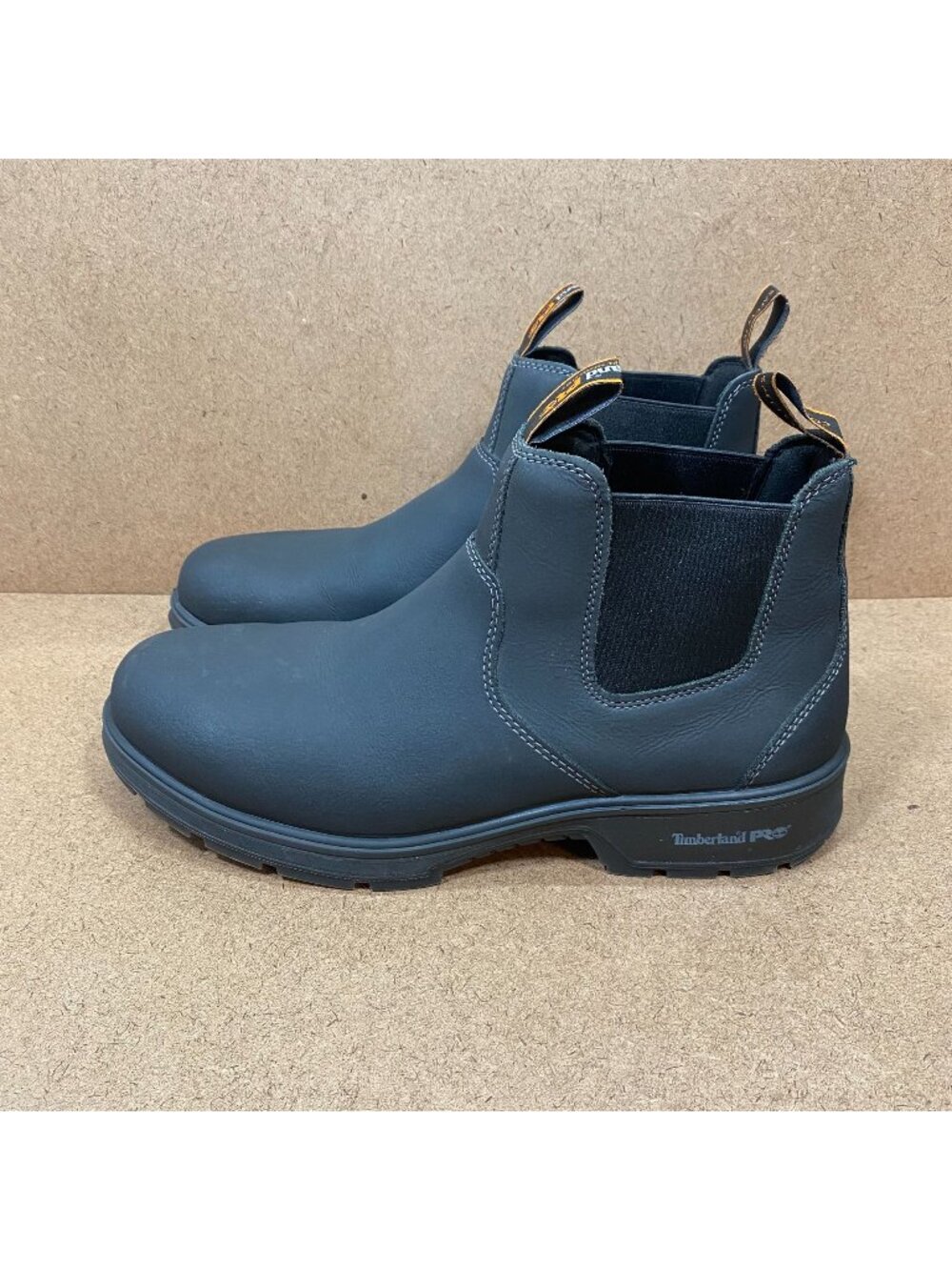 Timberland Pro Mens Nashoba 9.5M Black Composite Safety Toe Chelsea Work Boots